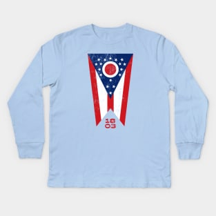 Ohio Flag 1803 Kids Long Sleeve T-Shirt